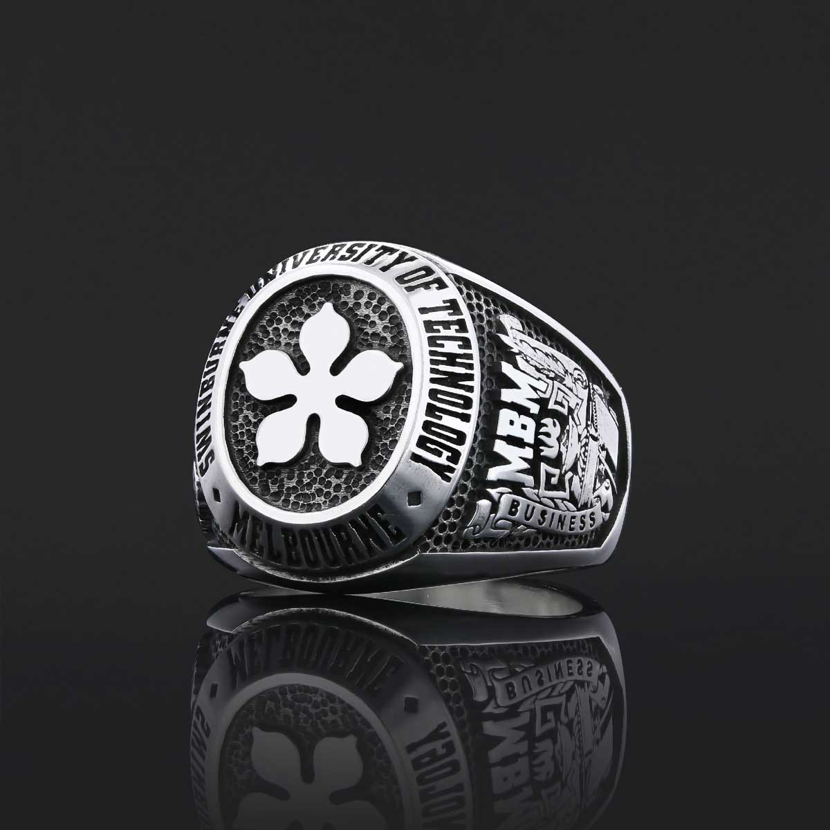 Texas State University Ring, Custom High School Graduation Ring, Class Ring, College Class Ring Texas State University Ring, Custom High School Graduation Ring, Class Ring, College Class Ring
