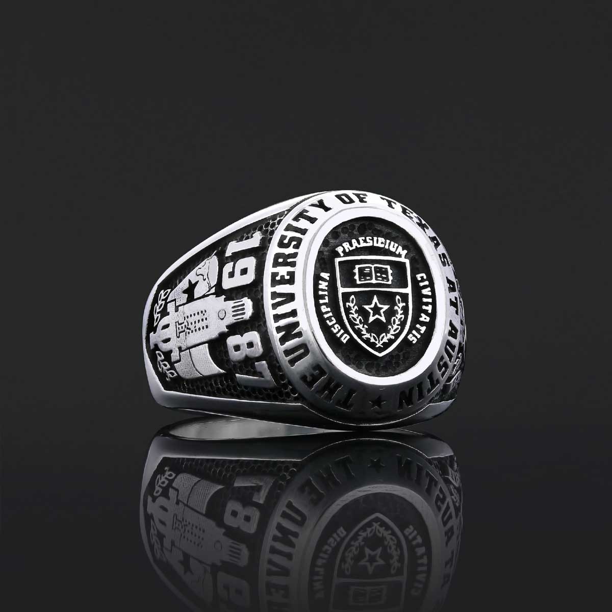 Texas State University Ring, Custom High School Graduation Ring, Class Ring, College Class Ring
