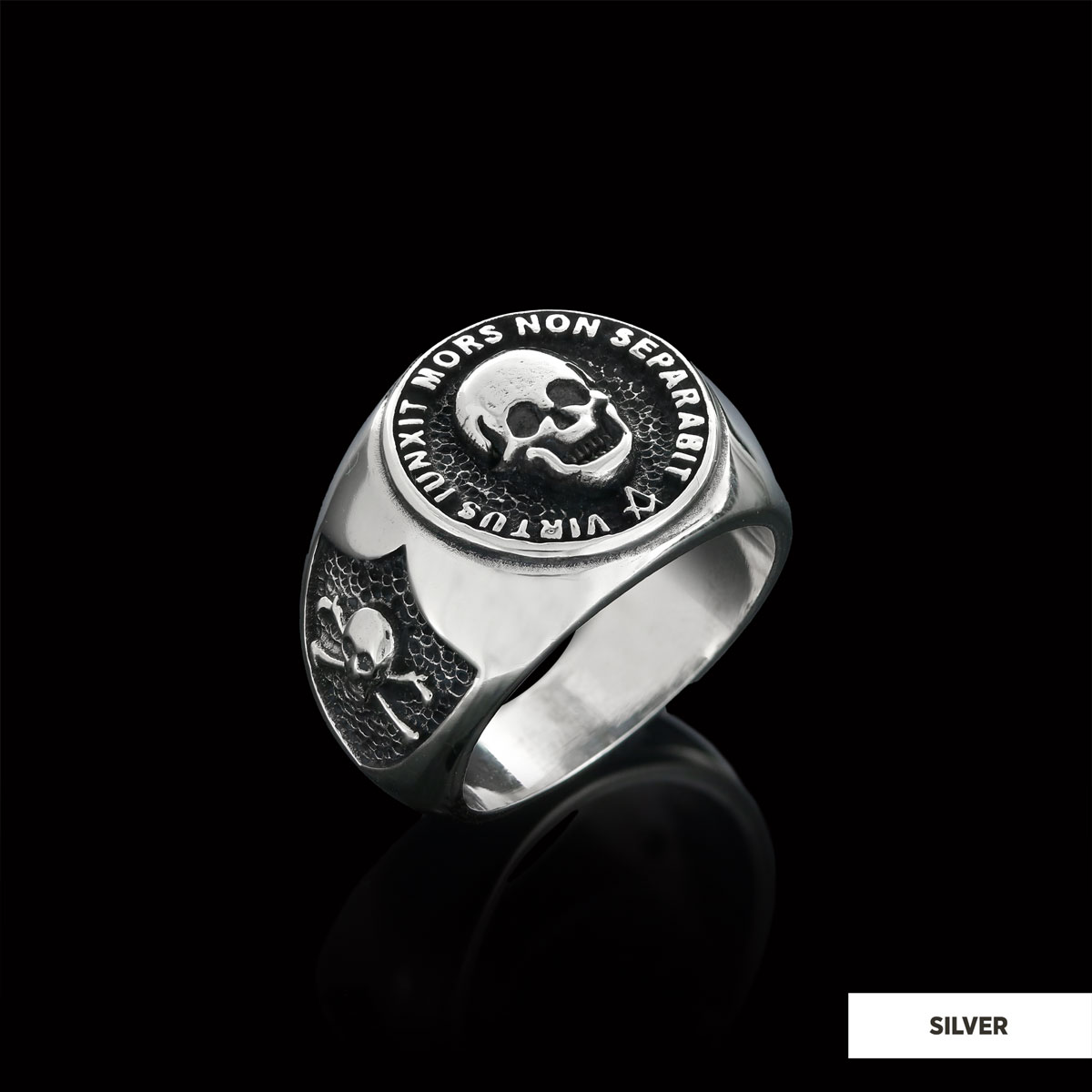 The Skull Masonic Ring, Handcrafted Sterling Silver Mason Ring, Elegant Masonic Ring The Skull Masonic Ring, Handcrafted Sterling Silver Mason Ring, Elegant Masonic Ring