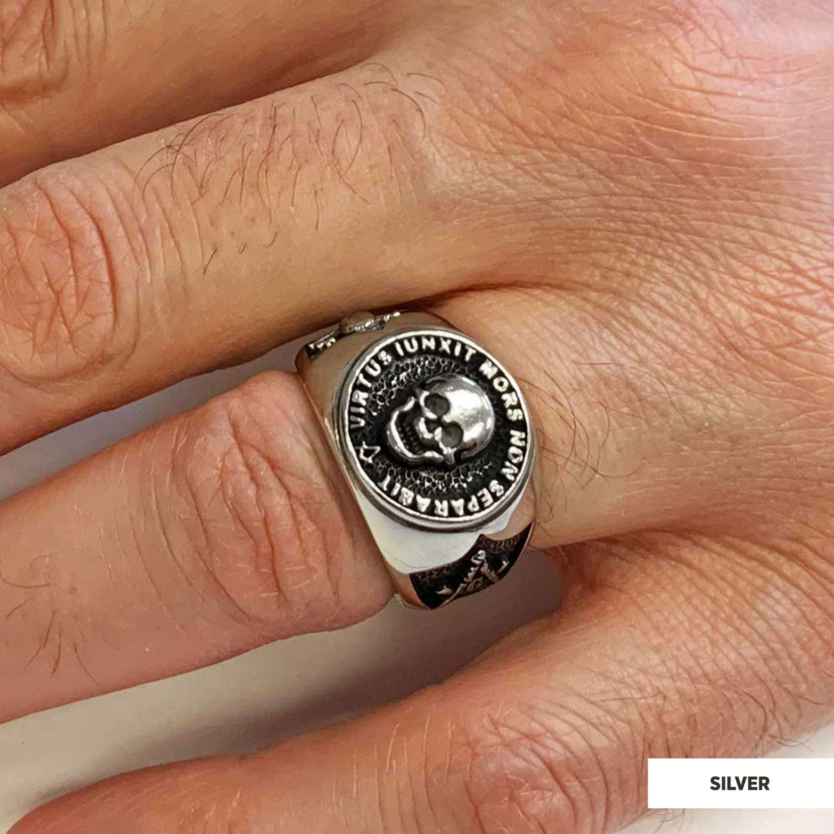 The Skull Masonic Ring, Handcrafted Sterling Silver Mason Ring, Elegant Masonic Ring The Skull Masonic Ring, Handcrafted Sterling Silver Mason Ring, Elegant Masonic Ring