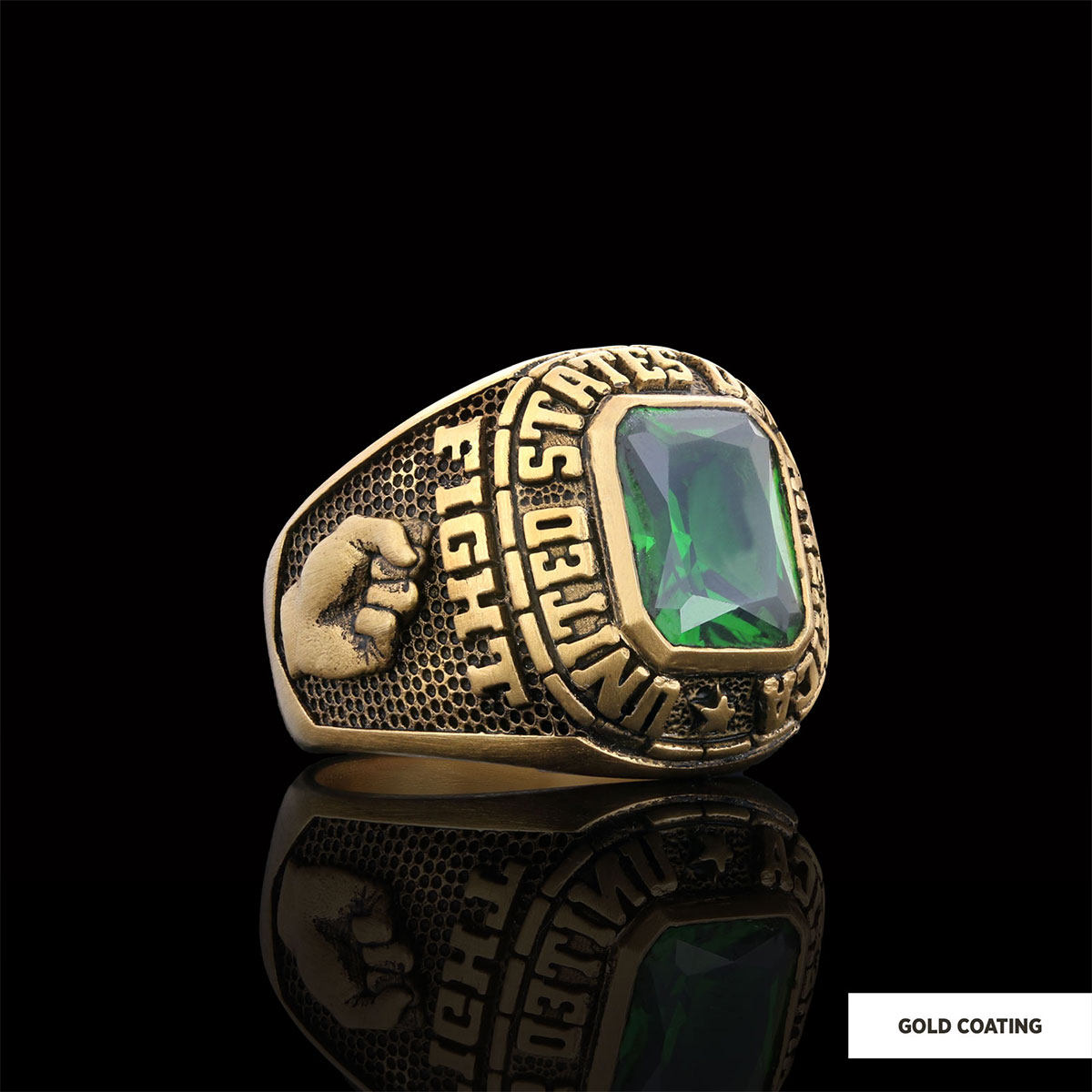 Donald J. Trump Ring With Stone, Trump Face Ring with Stone, Supporter Jewelry