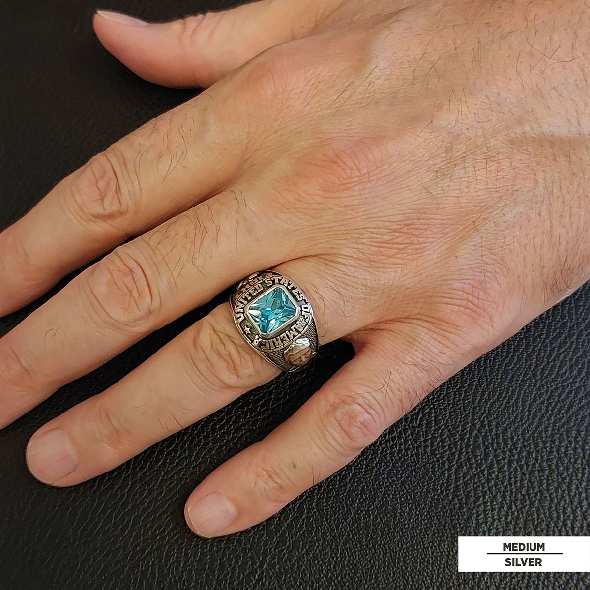 Donald J. Trump Ring With Stone, Trump Face Ring with Stone, Supporter Jewelry