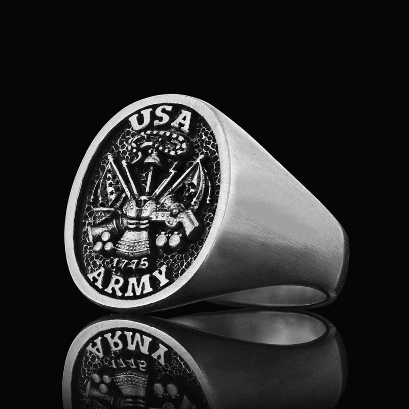 US Army Embossed Ring