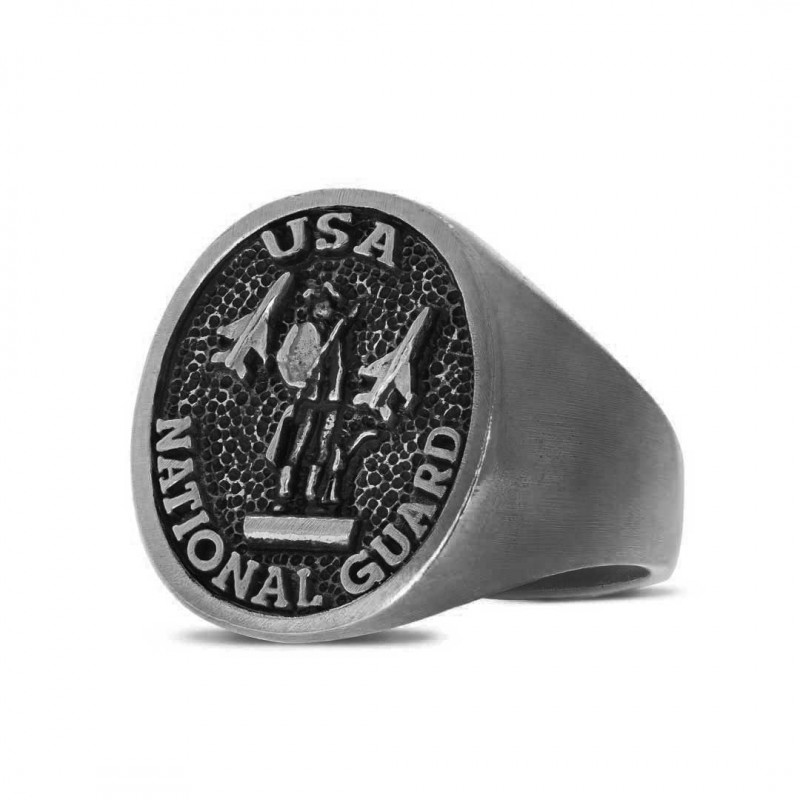 US National Guard Round Ring