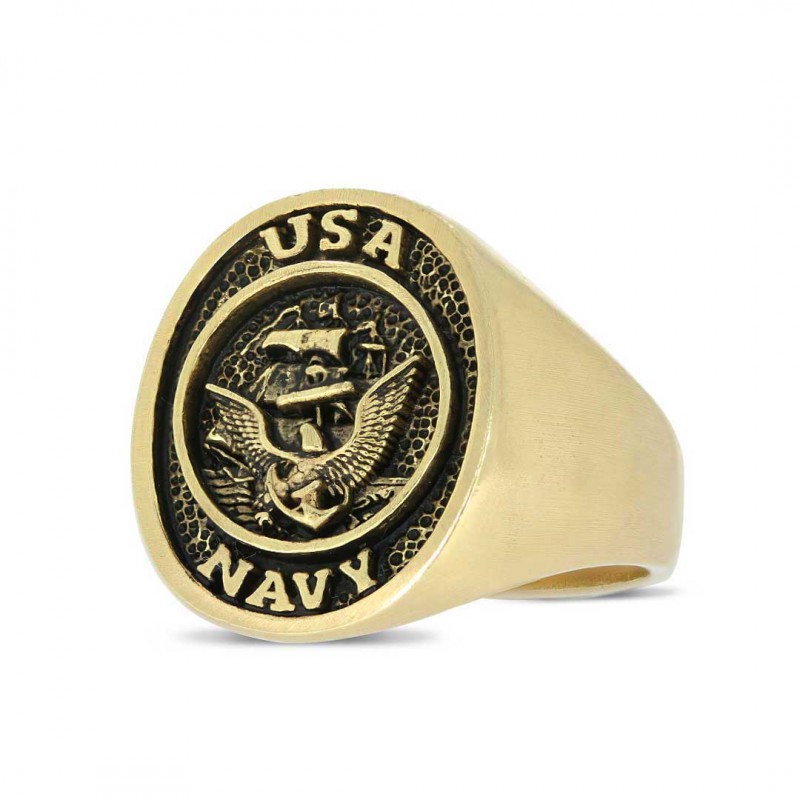 US Navy Eagle Embossed Ring