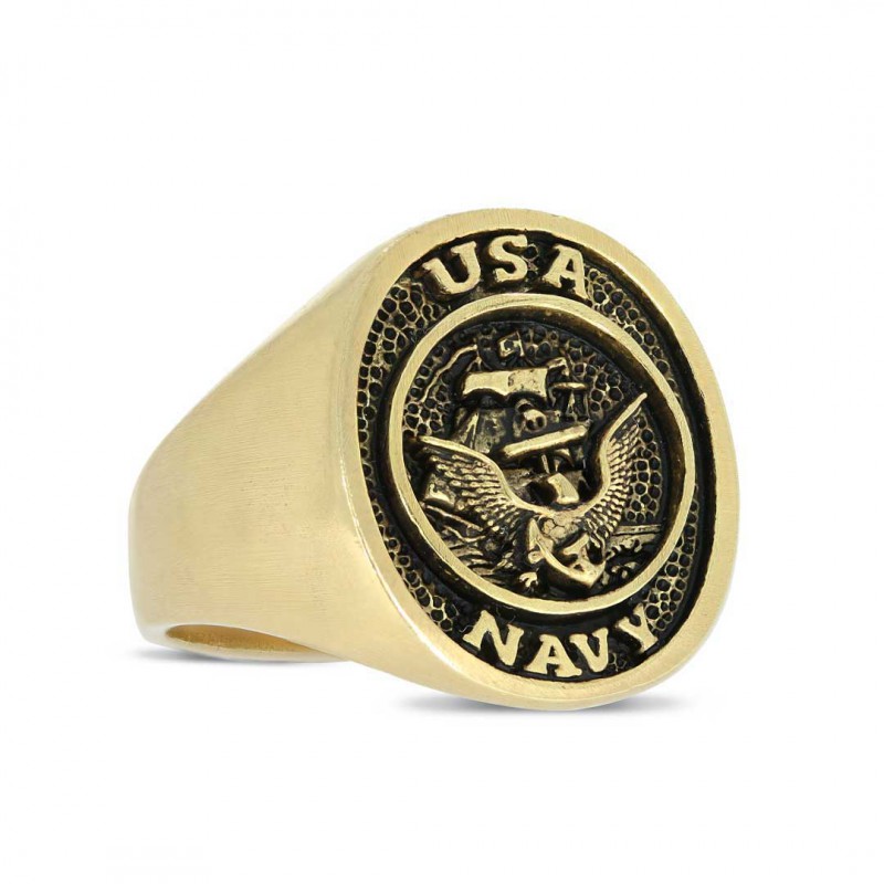 US Navy Eagle Embossed Ring