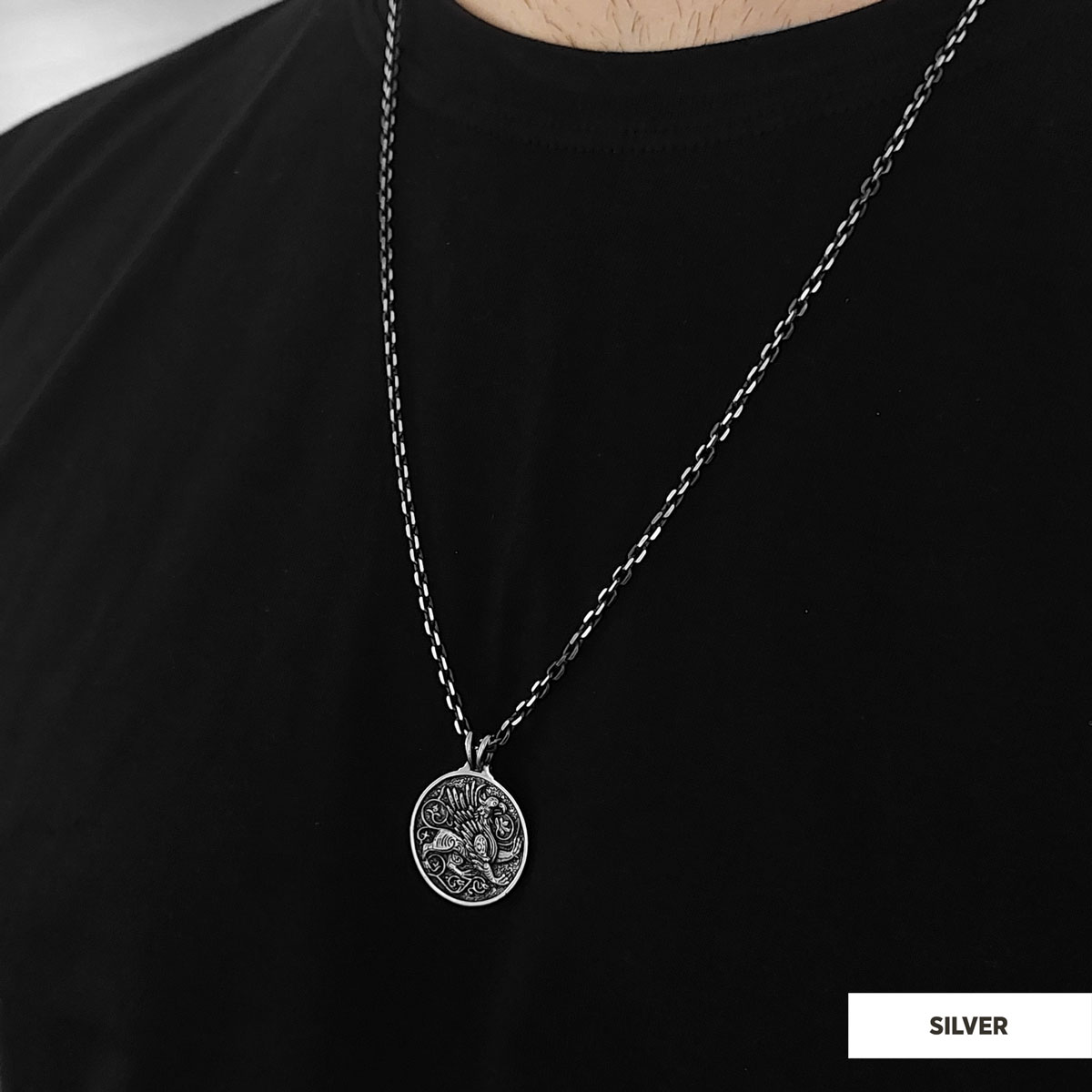 Unique Design Round Gryphon Pendant