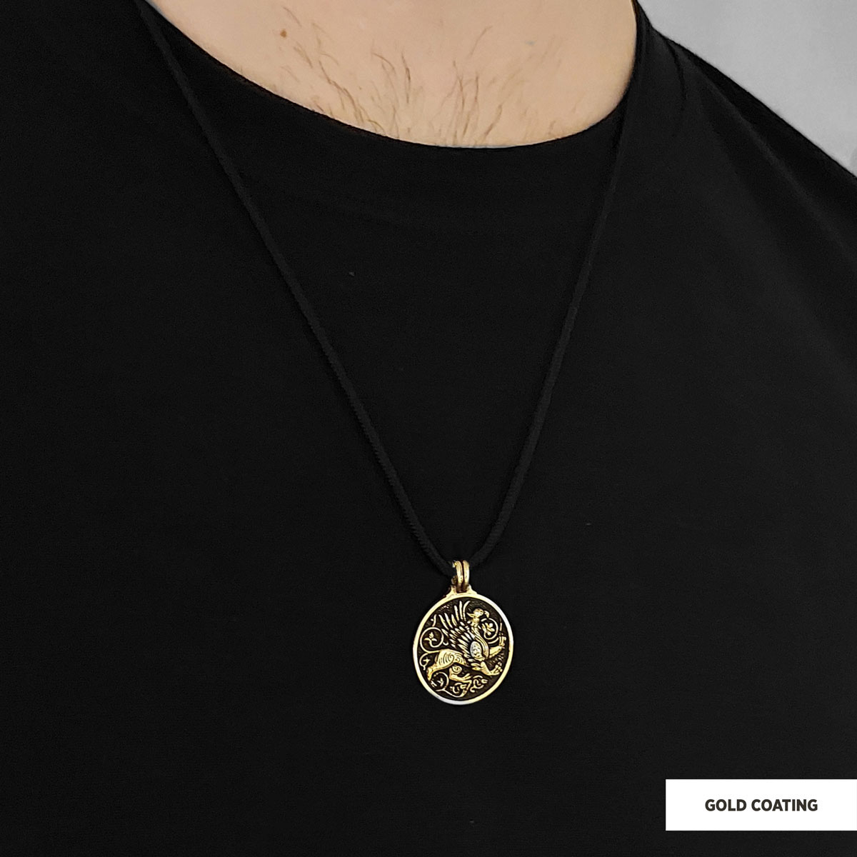 Unique Design Round Gryphon Pendant