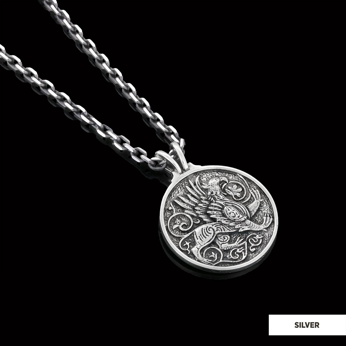 Unique Design Round Gryphon Pendant