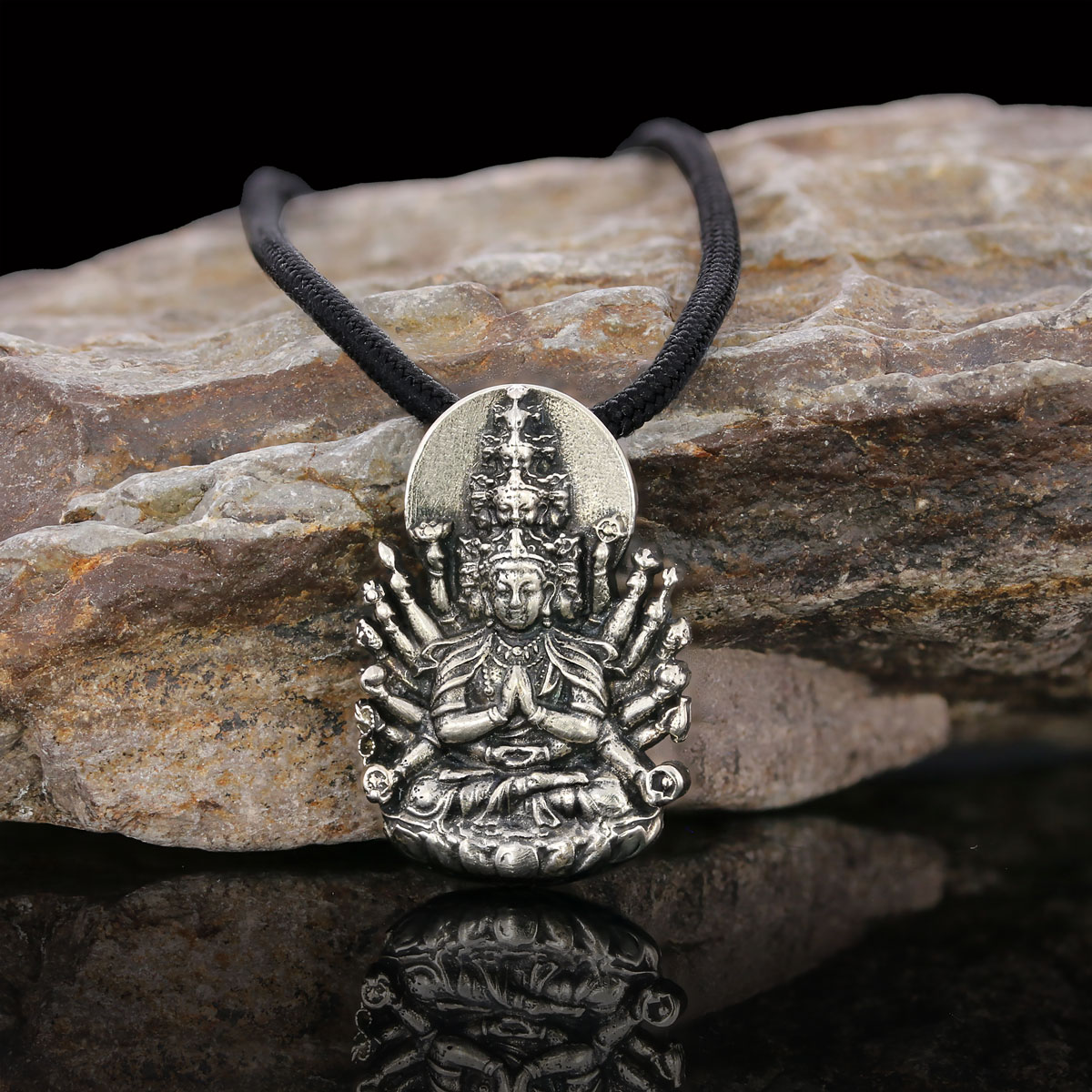 Unique Design Silver Shiva Pendant