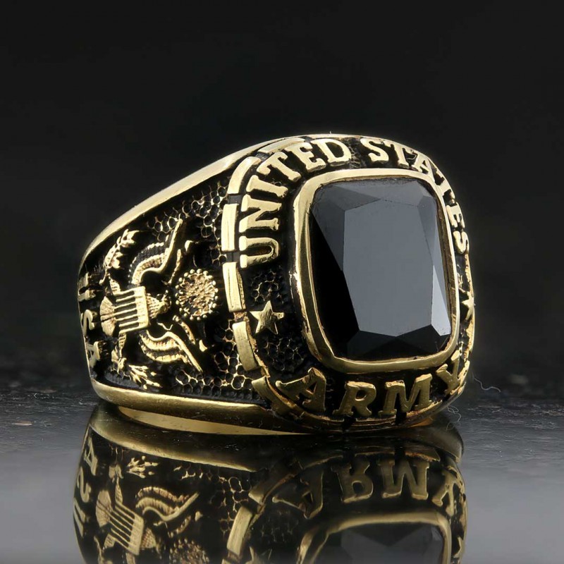 925 Sterling Silver United States Army Ring