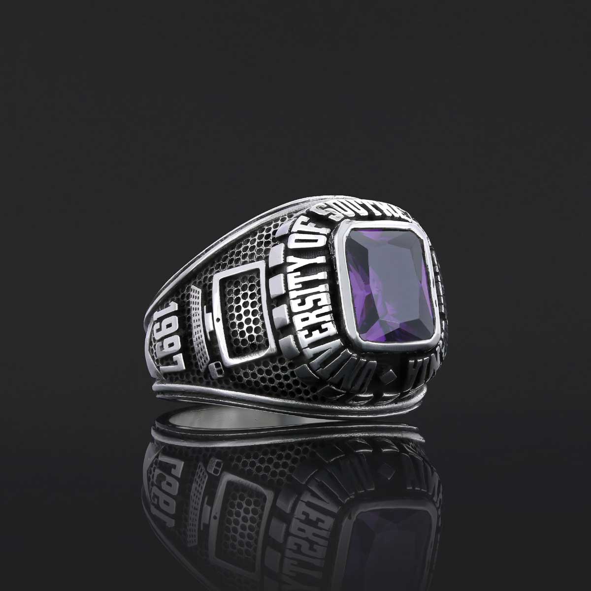 University of Southern California Ring, Customized Class Ring, Graduation Collage Ring, Customized High School Ring