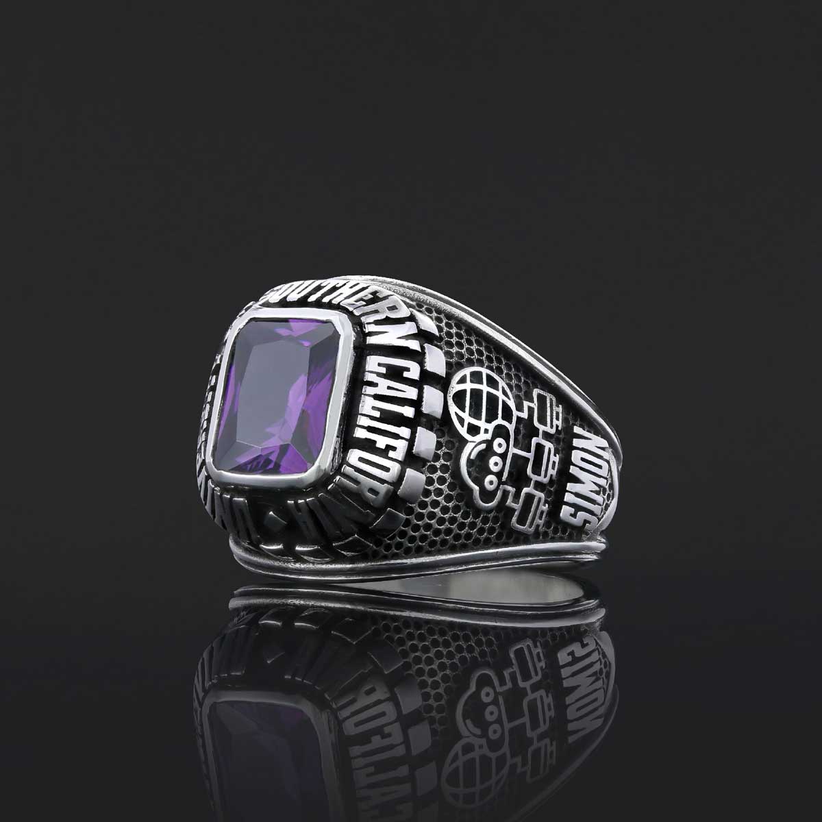 University of Southern California Ring, Customized Class Ring, Graduation Collage Ring, Customized High School Ring
