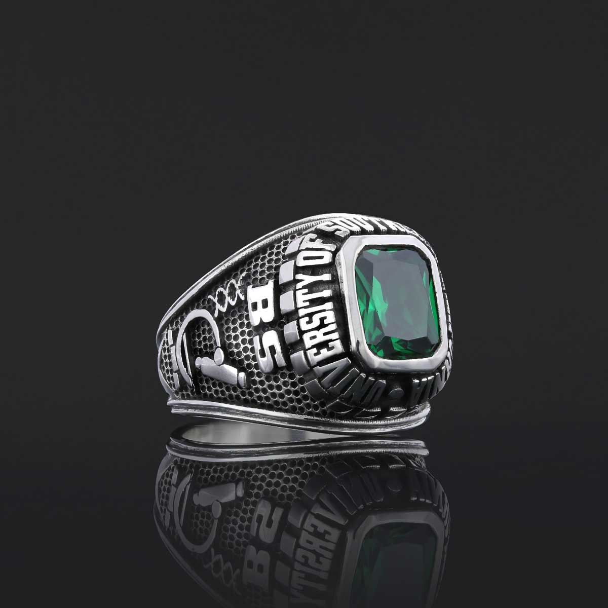 University of Southern California Ring, Customized Class Ring, Graduation Collage Ring, Customized High School Ring
