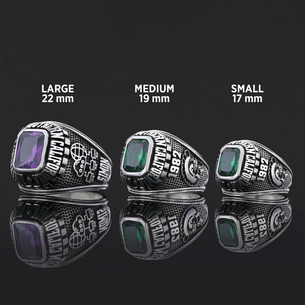 University of Southern California Ring, Customized Class Ring, Graduation Collage Ring, Customized High School Ring