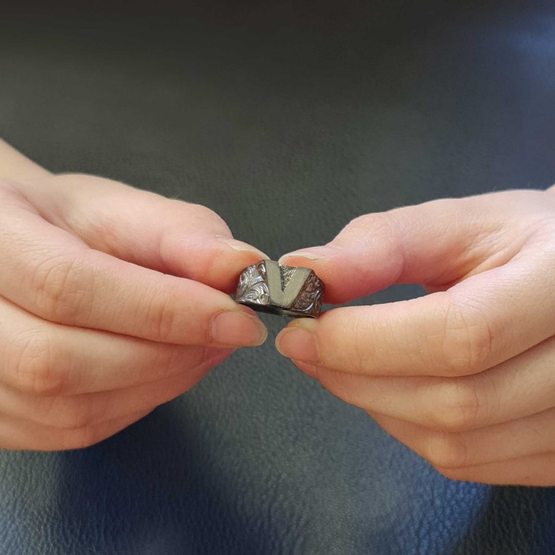 V Letter 925 Sterling Silver Women Ring