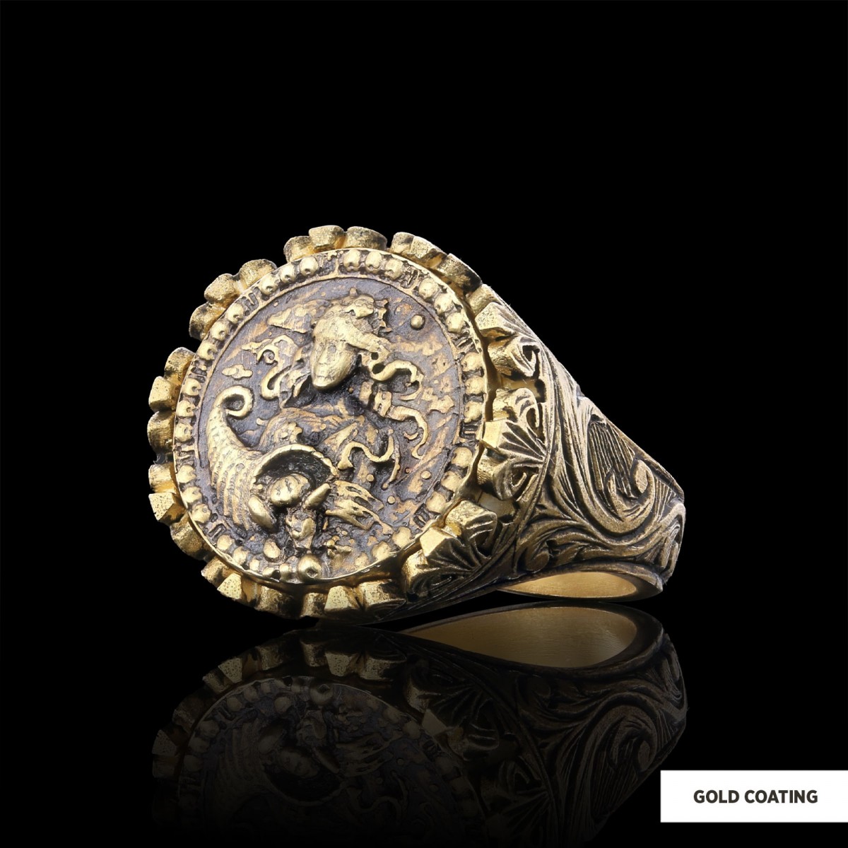 Virgo Sign Ring, 925 Sterling Silver Virgo Sign Ring