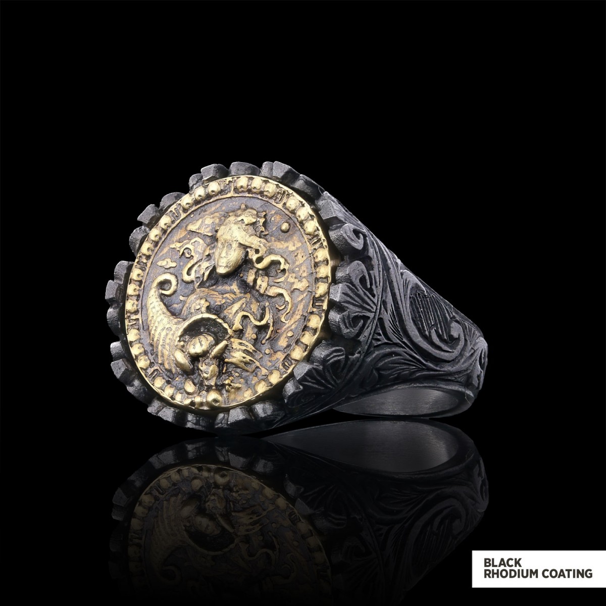Virgo Sign Ring, 925 Sterling Silver Virgo Sign Ring