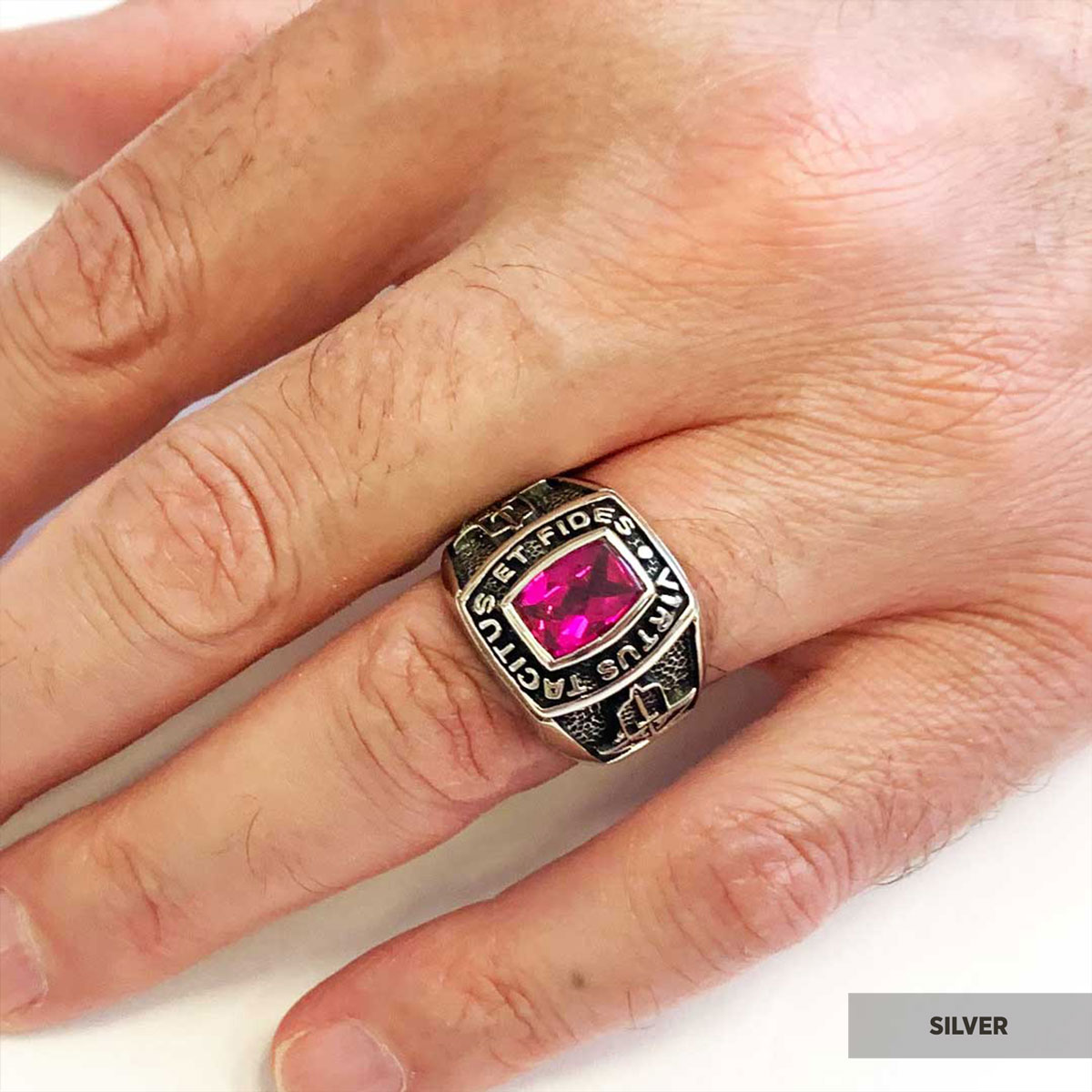 Virtus Tacitus Et Fides Masonic Ring, Signet Mason Ring, Mason Jewelry, Custom Mason Ring