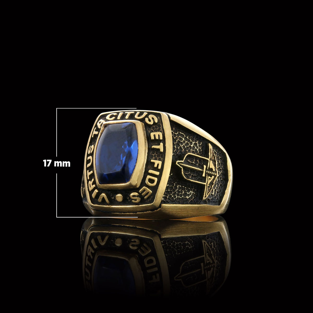 Virtus Tacitus Et Fides Masonic Ring, Signet Mason Ring, Mason Jewelry, Custom Mason Ring