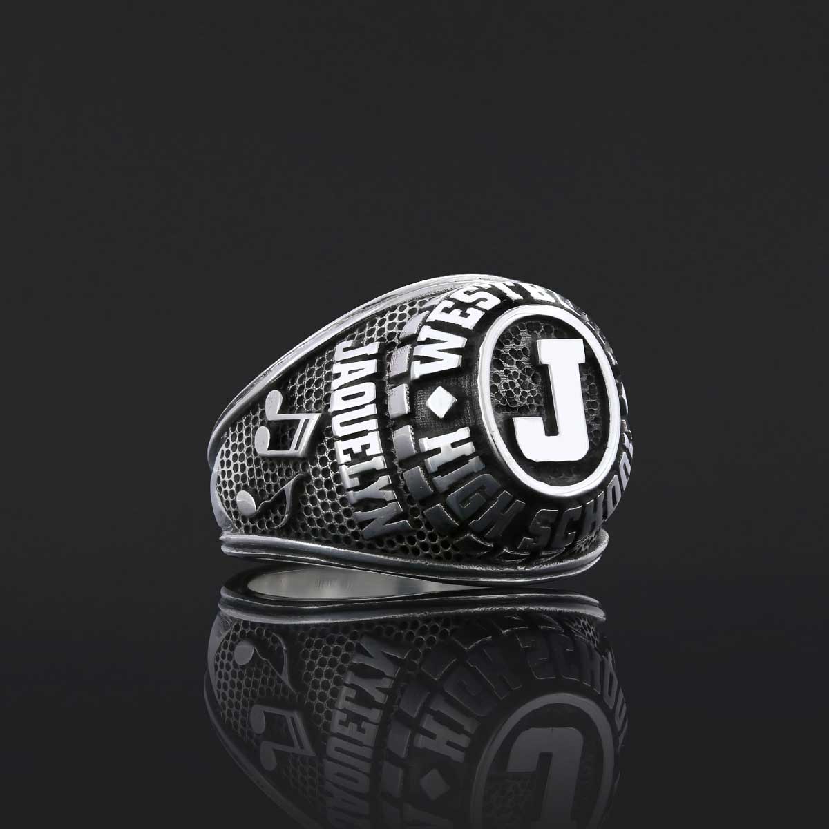 Westbury High School Ring, Üniversity Graduation Ring, Class Ring, College Class Ring