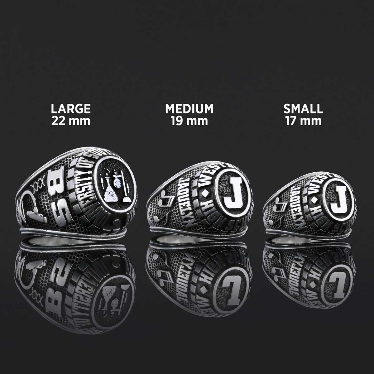 Westbury High School Ring, Üniversity Graduation Ring, Class Ring, College Class Ring