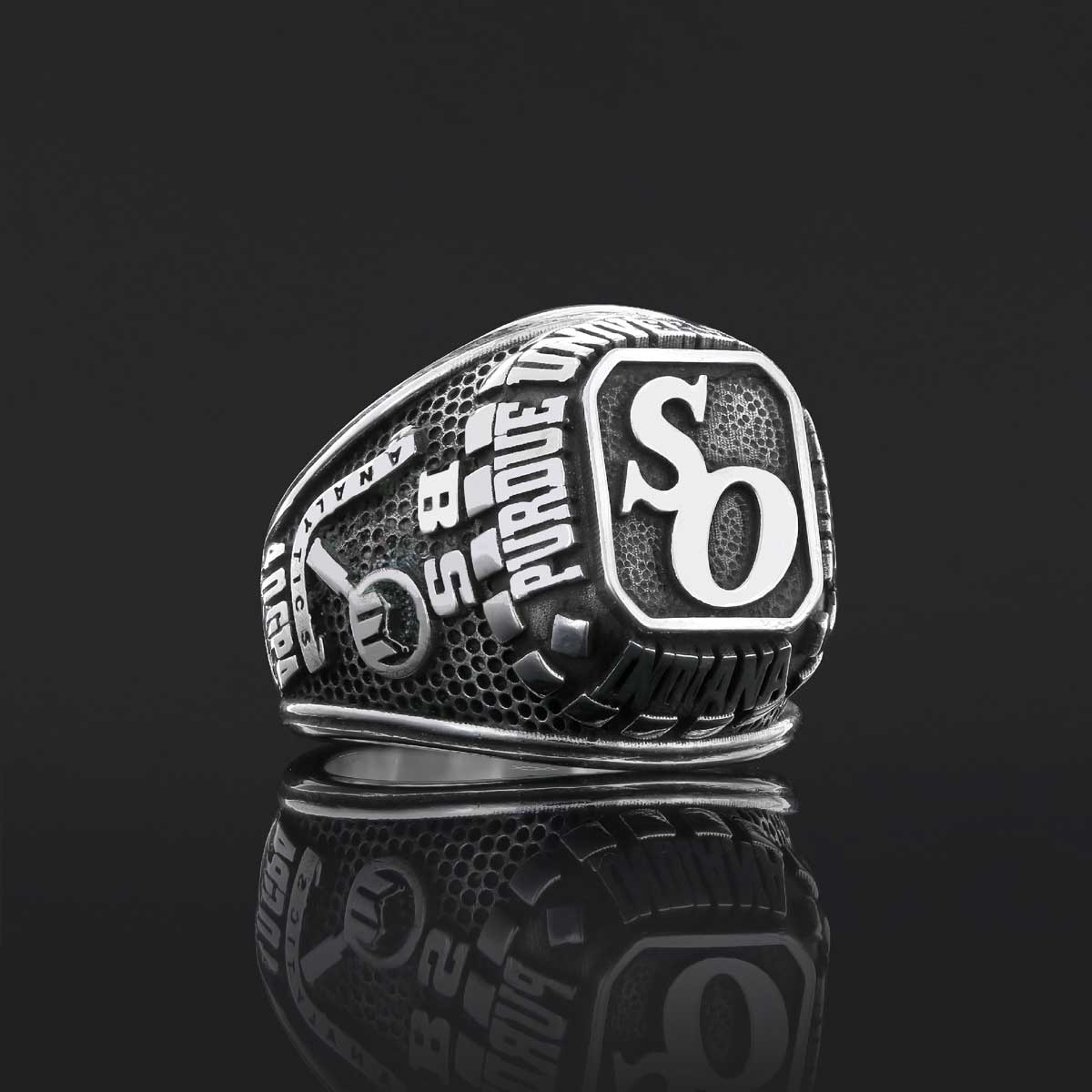 Western New Mexico University Class Ring, Custom Desing University Ring, Personalized University Ring
