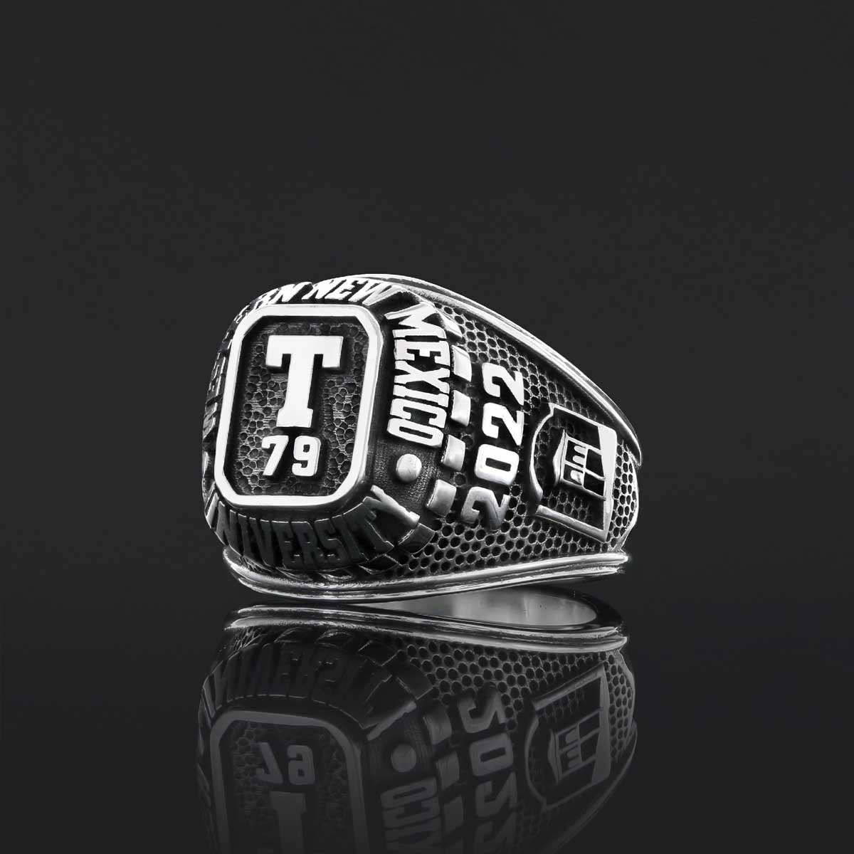 Western New Mexico University Class Ring, Custom Desing University Ring, Personalized University Ring