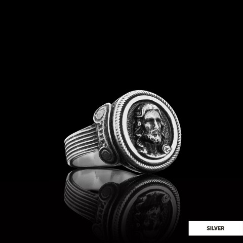 3D Jesus Ring, Silver Religious Ring, Religious Gift, Gold Plated Jesus Jewelry, Christian Accessory