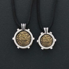 925 Sterling Silver Alexander the Great Coin Women Pendant