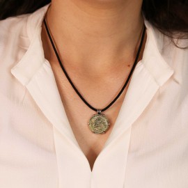 925 Sterling Silver Alexander the Great Coin Women Pendant