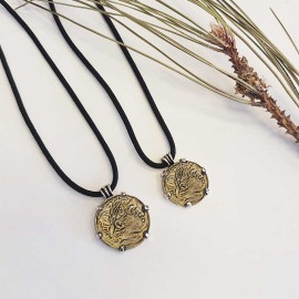 925 Sterling Silver Alexander the Great Coin Women Pendant