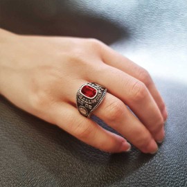 925 Sterling Silver California State University Women Ring