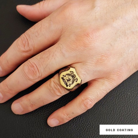 925 Sterling Silver Celtic Design Engraved Family Ring