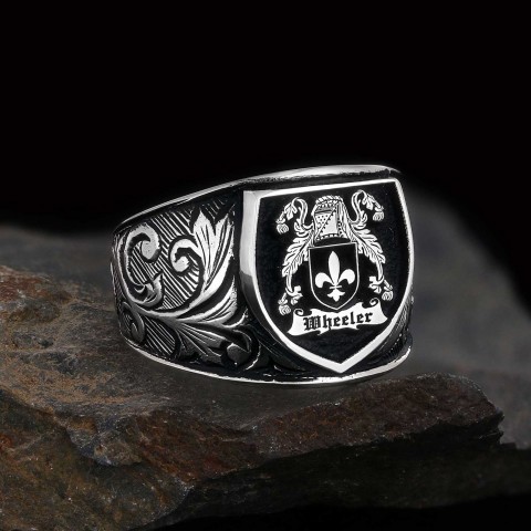 925 Sterling Silver Celtic Design Family Ring, Personalized Family Ring