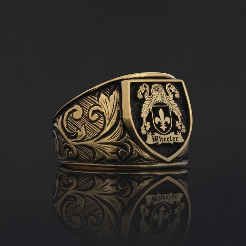 925 Sterling Silver Celtic Design Family Ring, Personalized Family Ring