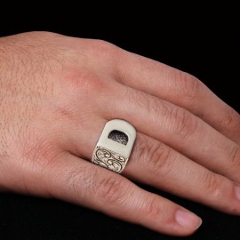 925 Sterling Silver D Letter Ring