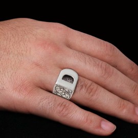 925 Sterling Silver D Letter Ring