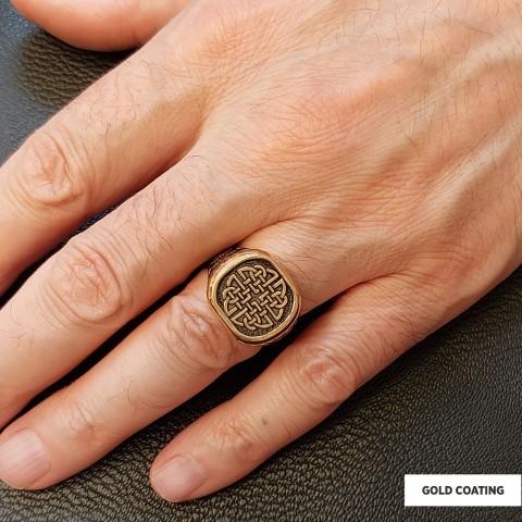 925 Sterling Silver Dara Celtic Knot Ring, Norse Mythology Dara Knot Rings