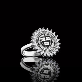925 Sterling Silver Design Harvard Ring