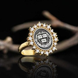 925 Sterling Silver Design Harvard Women Ring