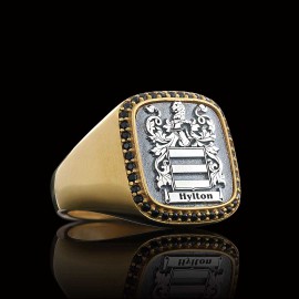 925 Sterling Silver Design Square Engraved Ring