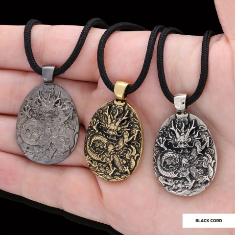 925 Sterling Silver Dragon Pendant