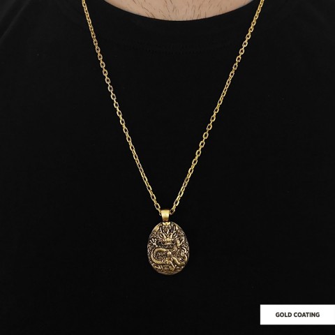 925 Sterling Silver Dragon Pendant