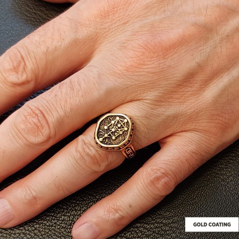 925 Sterling Silver Kabbalah Rings, Elohim Kabbalah Ring, Man Ring, Religious Gifts