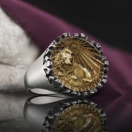 925 Sterling Silver Leo Sign Ring