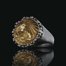925 Sterling Silver Leo Sign Ring