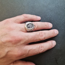 925 Sterling Silver Lodge Canada Masonic Ring