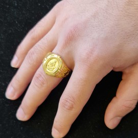 925 Sterling Silver Lodge Canada Masonic Ring