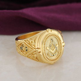 925 Sterling Silver Lodge Canada Masonic Ring